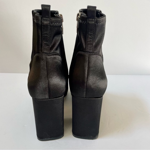Marc Fisher Janie Satin Black Booties Size 9 - Picture 3 of 14